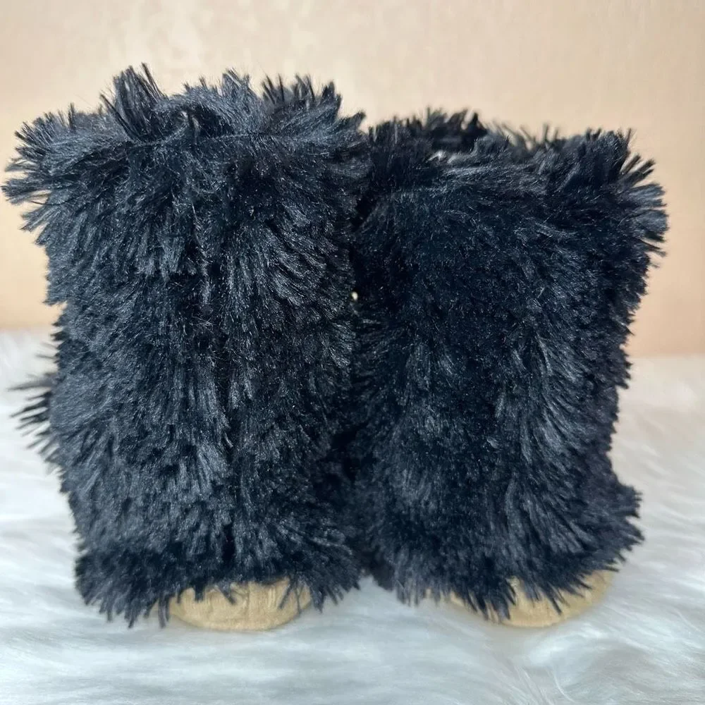 Hatley Brown Bear Slouch Slippers Size Large (11-12)